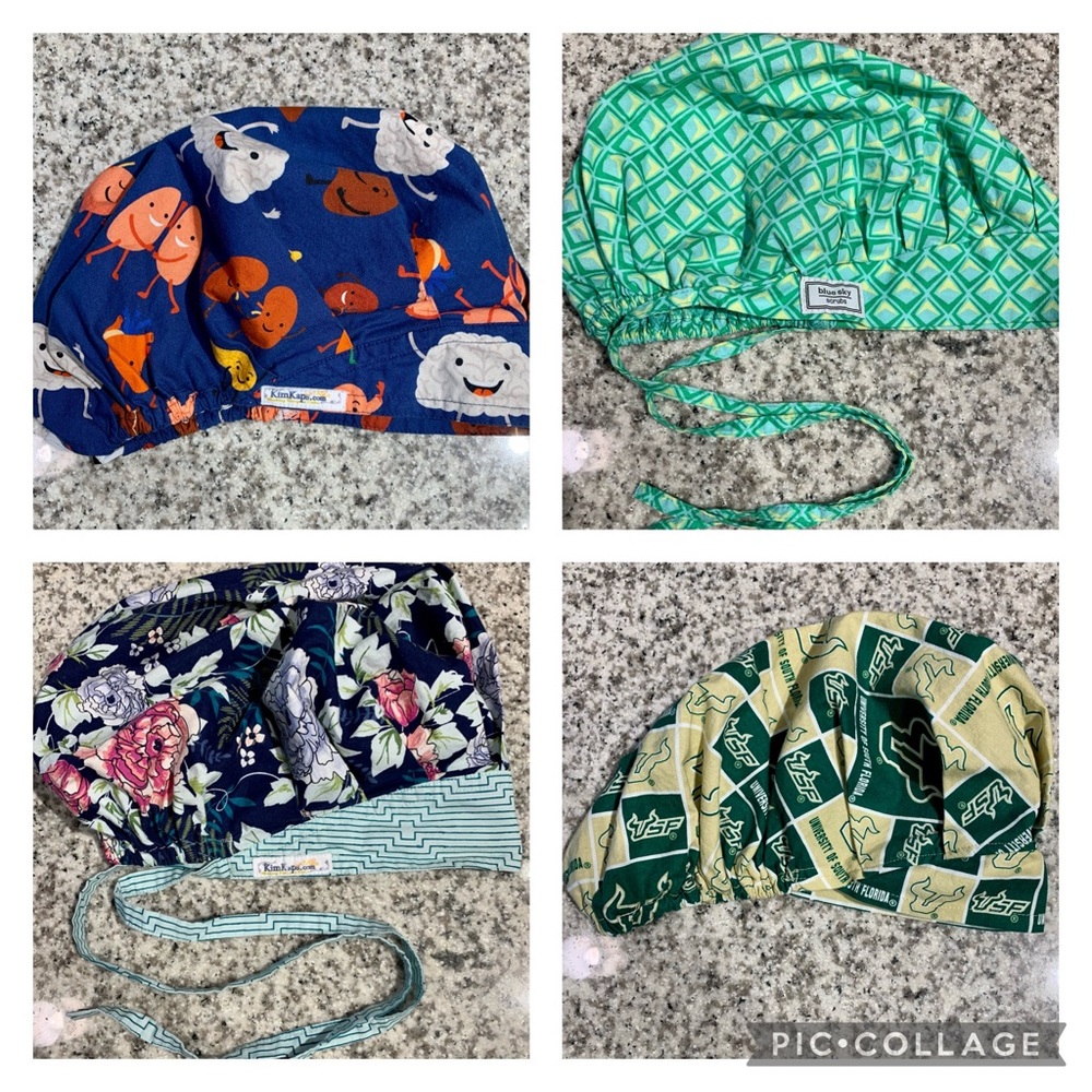 KimKaps, Blue Sky, Etsy Bouffant Scrub Hats